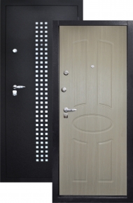 Дверь входная Бизон«02 Квадро»,«Кожа крокодила»(альтернатива - «Антик»),2 замка